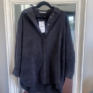 Zara Oversized corduroy Button down